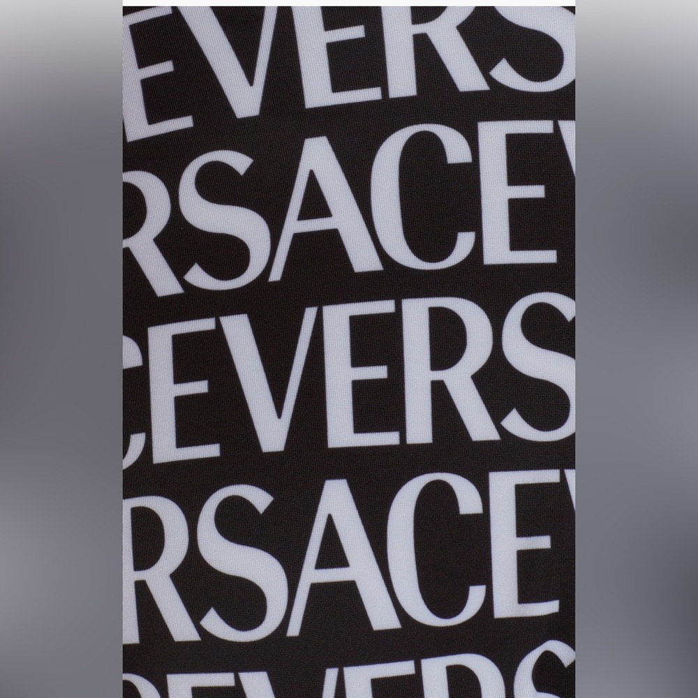Versace Logo One-Piece Swimsuit, Size 1 fit 2 US, $575 - Picture 8 of 14